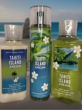 Bath Body Works Tahiti Island Dream Fragrance Mist Lotion Shower Discontinued